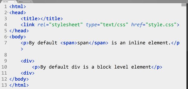 Display Property in Cascading StyleSheet